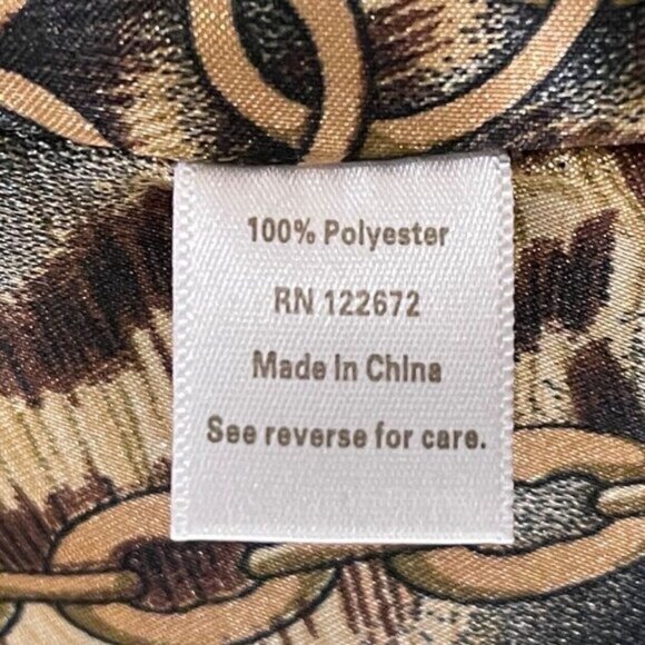 Vintage Y2K Metallic Brown Animal Print Lined Jacket Womens Medium Zip Snap Coat - Picture 14 of 16